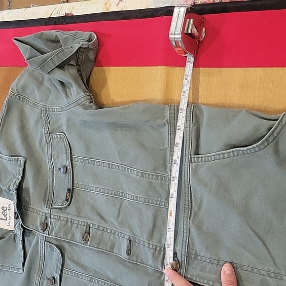 Lee Vintage modern green utility /jumpsuit size M, Green Denim - Picture 16 of 16